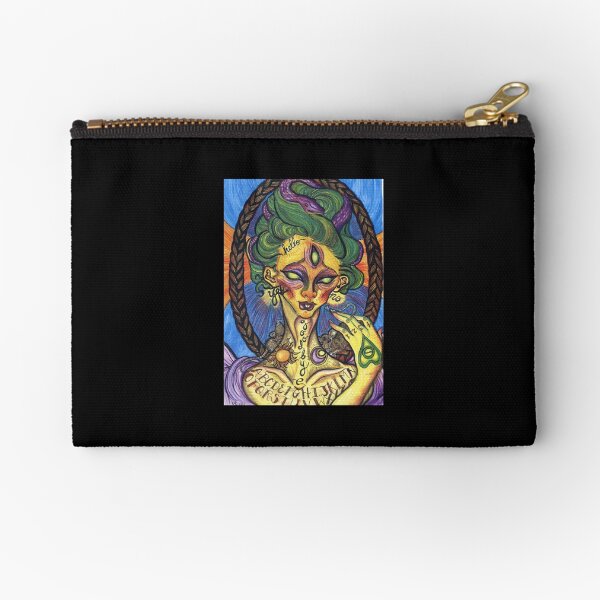 Pythoness (Ouija Board Tattoo) Zipper Pouch