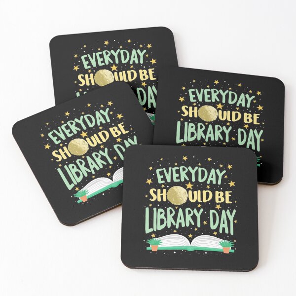 Item preview, Everyday Should Be Library Day Space Stars Planets Mars Reading Books Book Lover Librarian Gift designed and sold by Sifoustore.