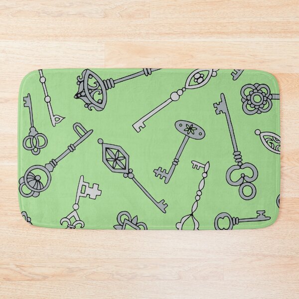 Item preview, Skeleton Keys || Green Palette || Lock and Key  designed and sold by Hilary Leslie.
