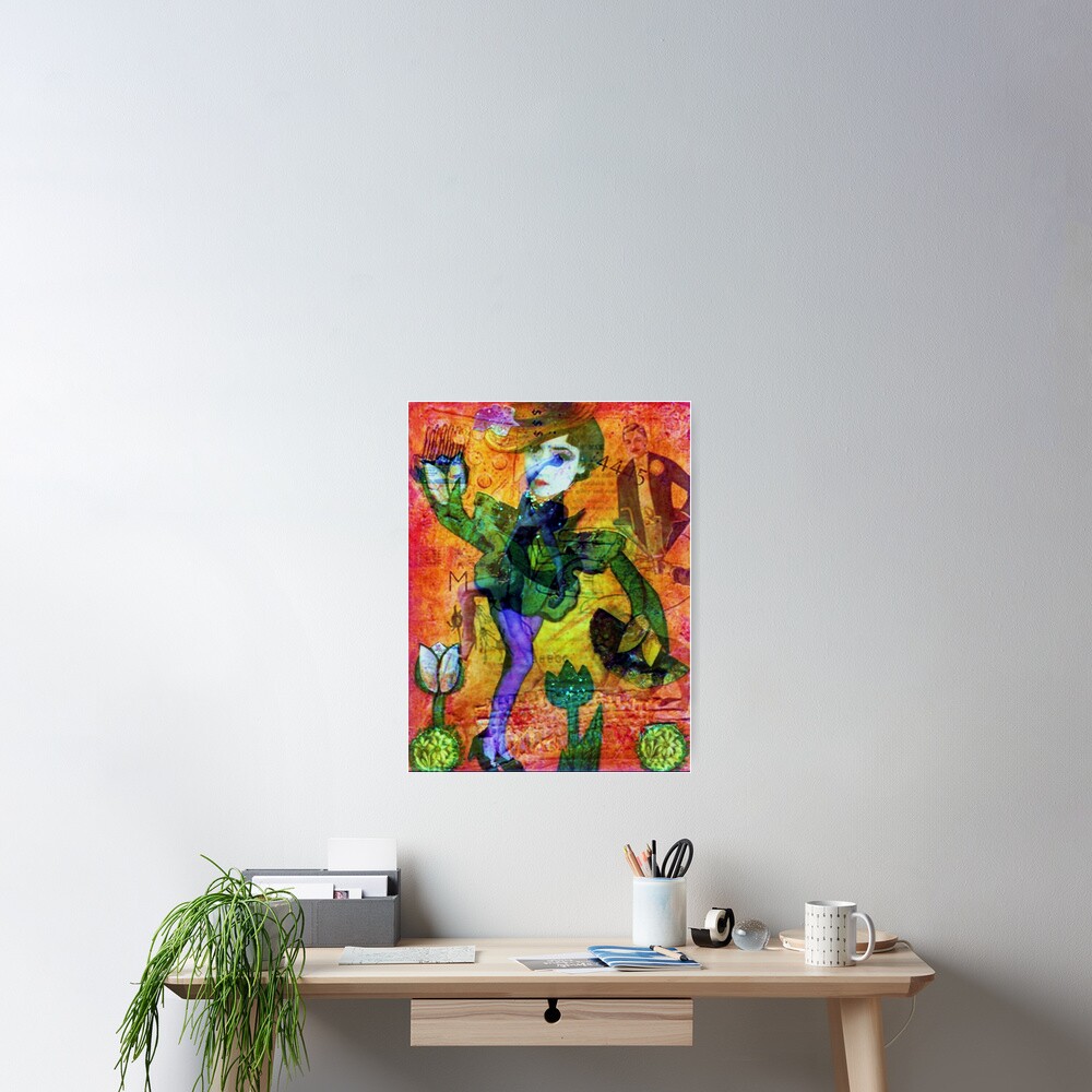 Tiptoe Through The Tulips Poster By Pistach Redbubble