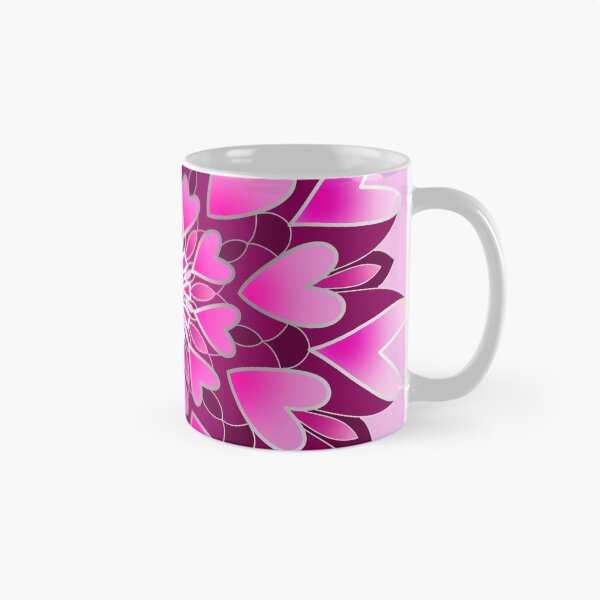 Item preview, pink hearts mandala designed and sold by resonanteye.