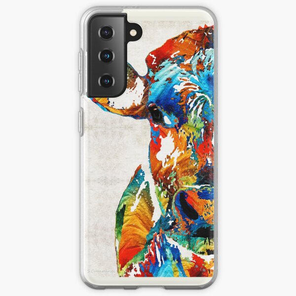 Colorful Cow Art - Mootown - By Sharon Cummings Samsung Galaxy Soft Case