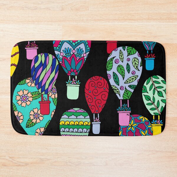 Item preview, Hot Air Balloons || Black Palette || Travel || Fly designed and sold by Hilary Leslie.