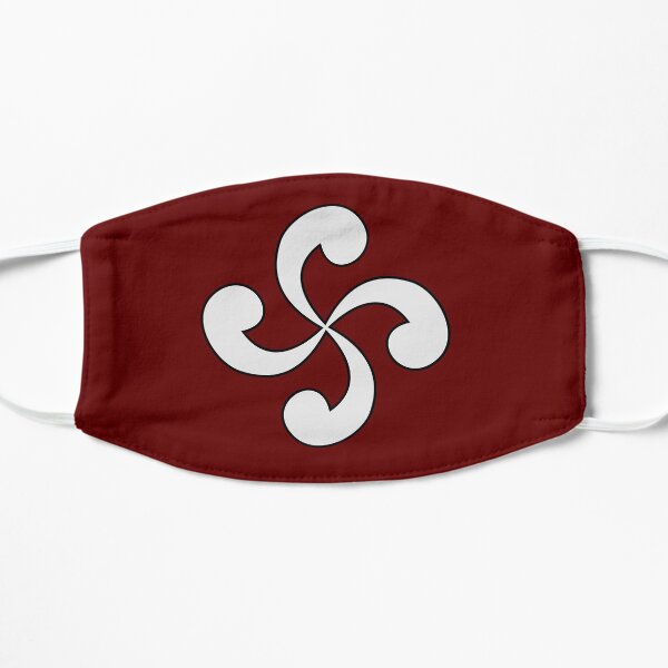 Lauburu (Croix basque) Masque sans plis