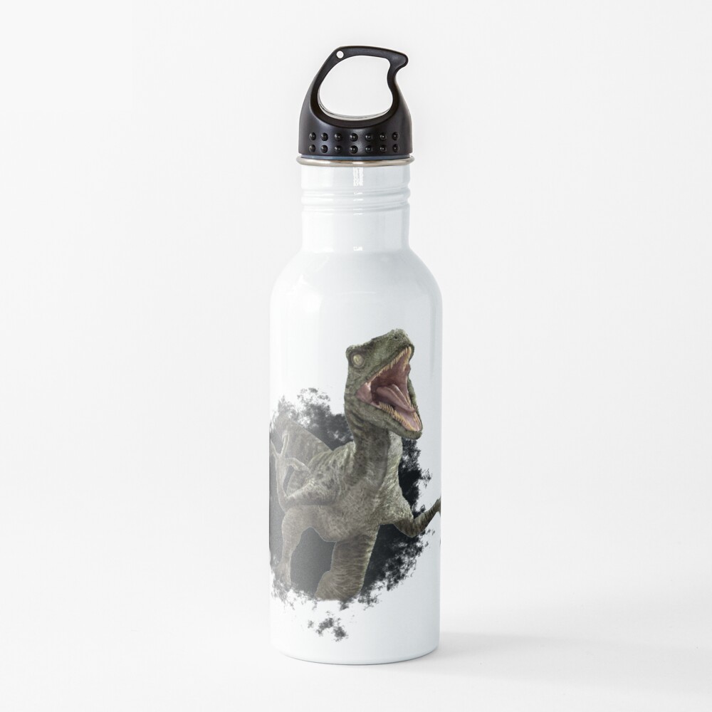 Raptor Dinosaur Velociraptor Hole Water Bottle