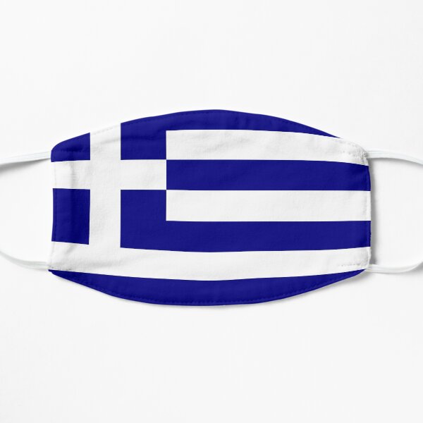 Greece flag Flat Mask