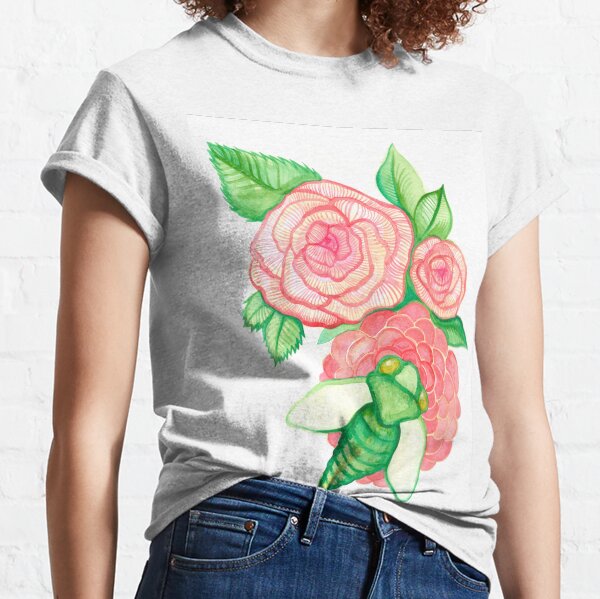 Still Life: Cicada and Flowers Classic T-Shirt