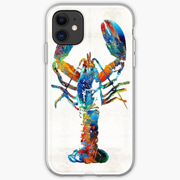 Bon artiste. À partir de peintures et de dessins originaux. Achetez de l'art en ligne. Art mural abstrait coloré. Paysages abstraits Coque souple iPhone