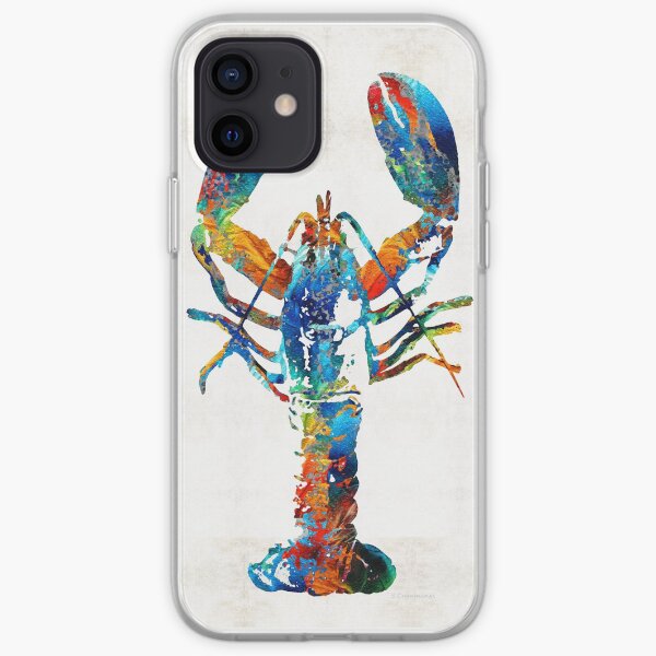 Colorful Lobster Art by Sharon Cummings iPhone Soft Case
