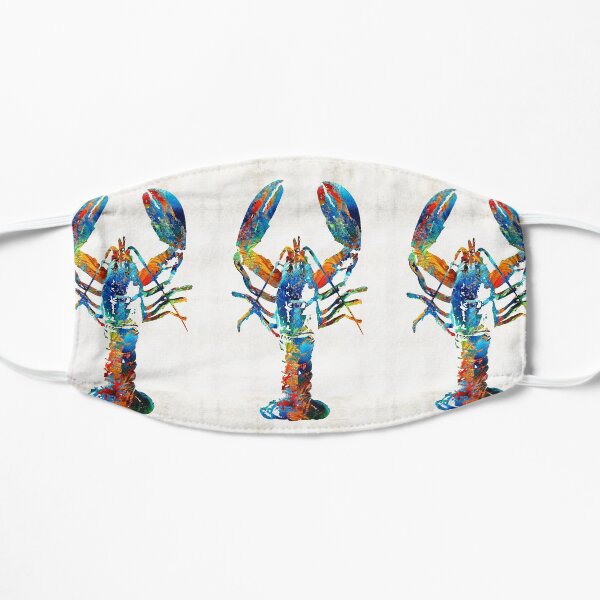 Colorful Lobster Art by Sharon Cummings Mask