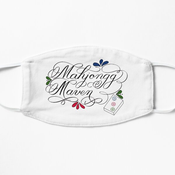 Mahjongg Mahjong Maven Design on Light Background Flat Mask