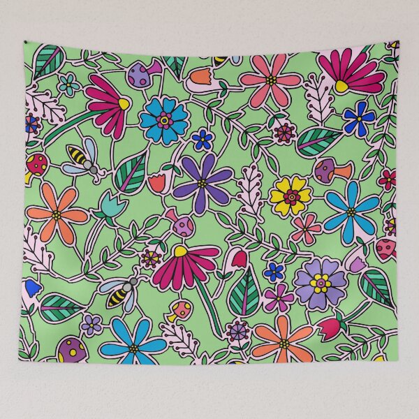 Item preview, Bee Garden || Nature || Bumble Bees designed and sold by Hilary Leslie.