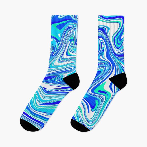 Item preview, Beach Abstract Swirl - Blue White  designed and sold by Meliafroggy.