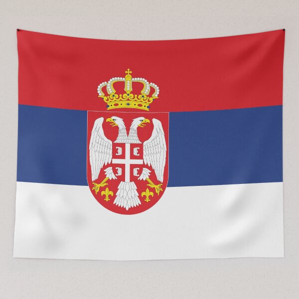 Item preview, Serbia flag  designed and sold by flagshop.