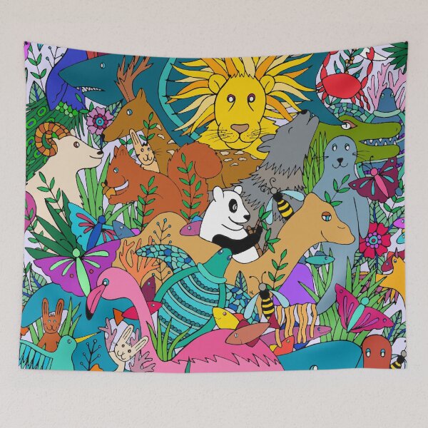 Item preview, Animal Kingdom || Abstract Animals || Jungle designed and sold by Hilary Leslie.