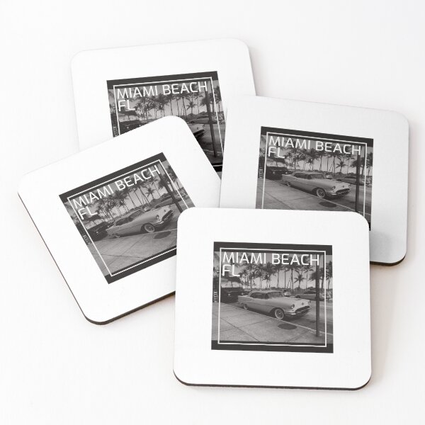 Item preview, Miami Beach Classic Car Photo designed and sold by papayaride.