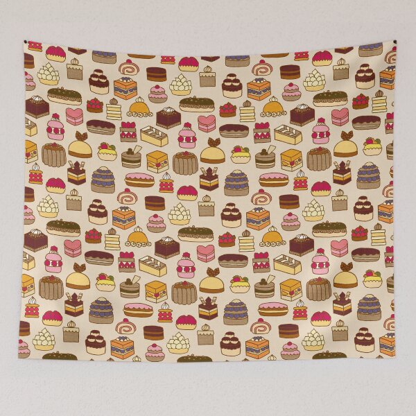 Item preview, Cute Kawaii Cake Patisserie {Cream} designed and sold by Cecilia Mok.