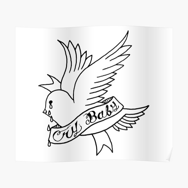 Lil Peep Crybaby Bird Poster