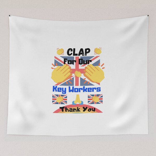 Item preview, Clap For Our Key Workers Thank You NHS T-Shirt | Support | Stay Healthy Stay Safe | Gratitude  designed and sold by Peshi FPV.