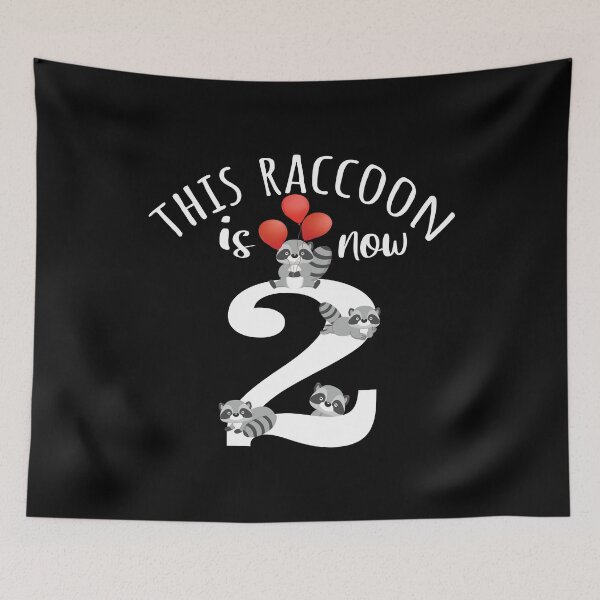 Item preview, This Raccoon Is Now 2 Years Old 2nd Birthday Racoon Party product designed and sold by Grabitees.