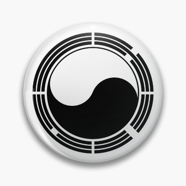 Item preview, Korean Patriot Flag Series (Black and White) designed and sold by Carbon-Fibre Media.