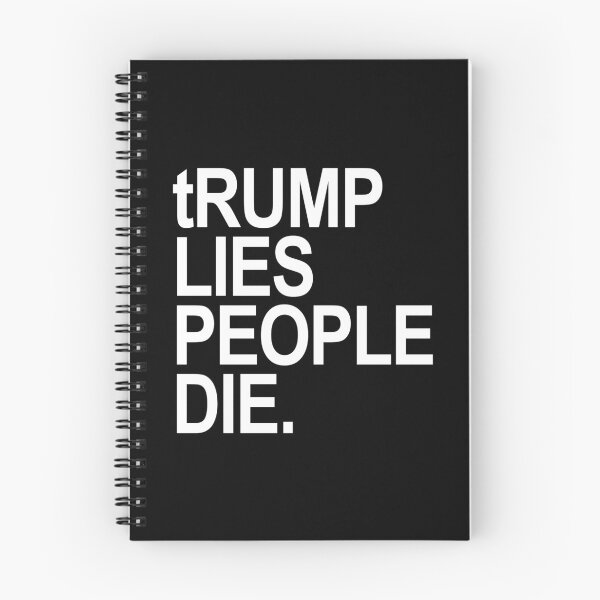 Item preview, tRump LIES People DIE (white font) designed and sold by Thelittlelord.