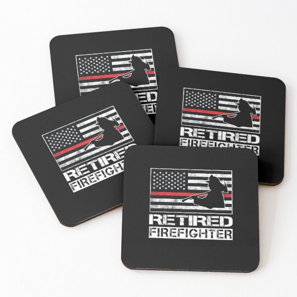 Item preview, Retired Firefighter T-Shirt, Cool Red American Flag Thin Line Fireman Shirt designed and sold by PrintOfi.