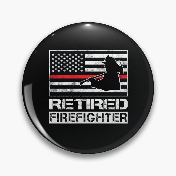 Item preview, Retired Firefighter T-Shirt, Cool Red American Flag Thin Line Fireman Shirt designed and sold by PrintOfi.