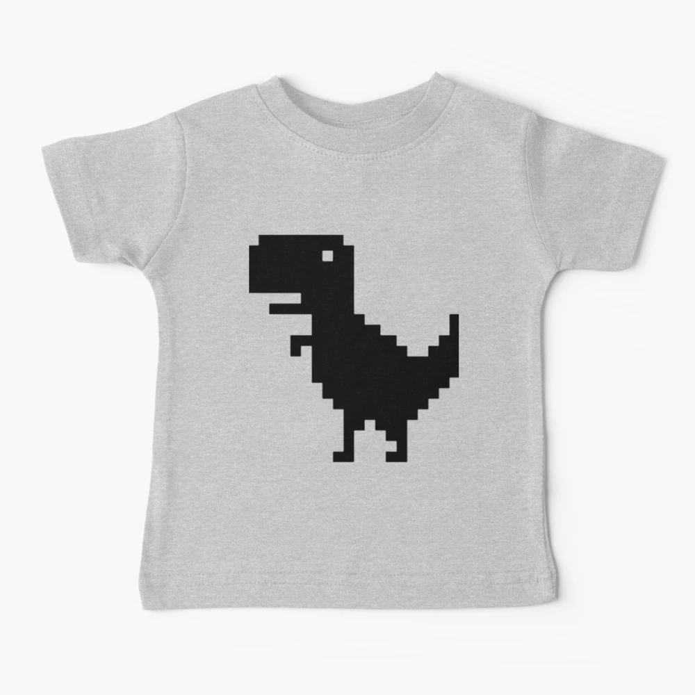 Chrome Dino – Offline T-Rex - Chrome Dinosaur - Kids T-Shirt