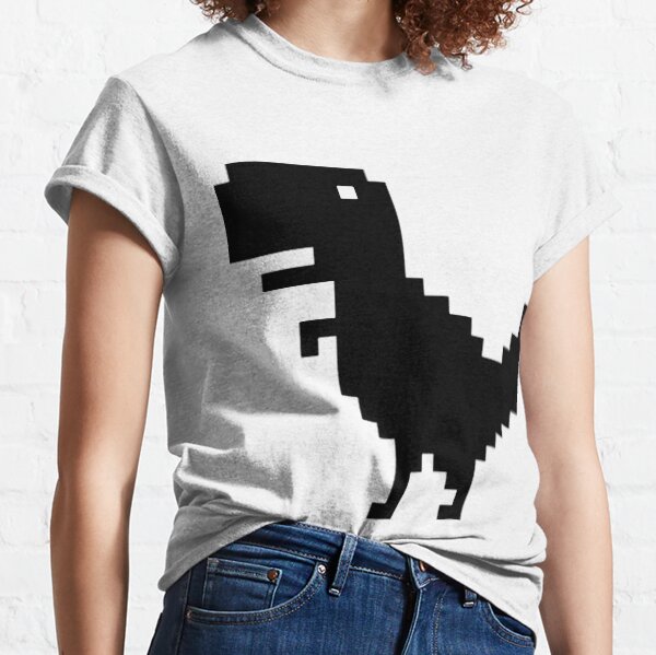 Dino Game T-shirt Dinosaur Game Offline Dinosaur Game -  Denmark