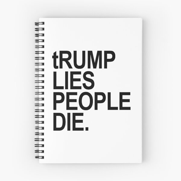 Item preview, tRump LIES People DIE (black font) designed and sold by Thelittlelord.