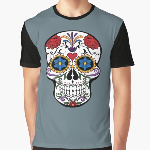 Carnival Skul Dia De Los Muertos Graphic T-Shirt