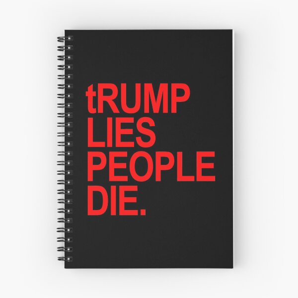 Item preview, tRump LIES People DIE (red font) designed and sold by Thelittlelord.