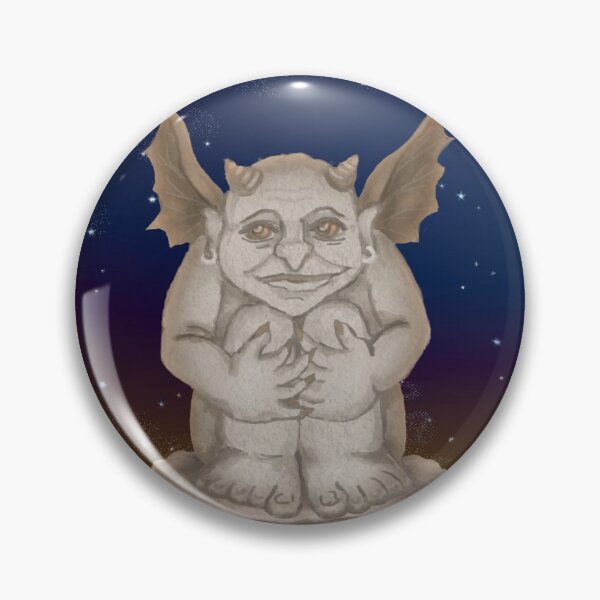 Item preview, Happy Little Gargoyle Guy designed and sold by Full Frog Moon.