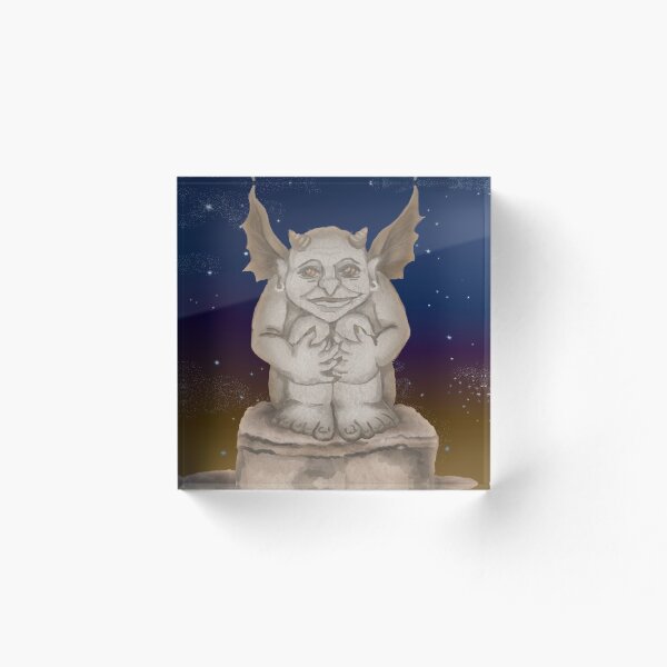 Item preview, Happy Little Gargoyle Guy designed and sold by Full Frog Moon.