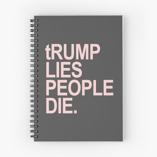 Item preview, tRump LIES People DIE (pink font) designed and sold by Thelittlelord.