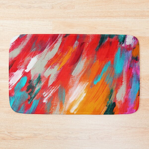 Item preview, Red Yellow and Blue Abstract Painting designed and sold by RedBubbleBoom.