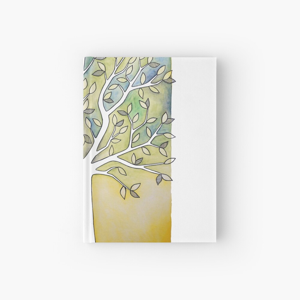 "Watercolor Tree" Hardcover Journal by RebeccaAnn Redbubble