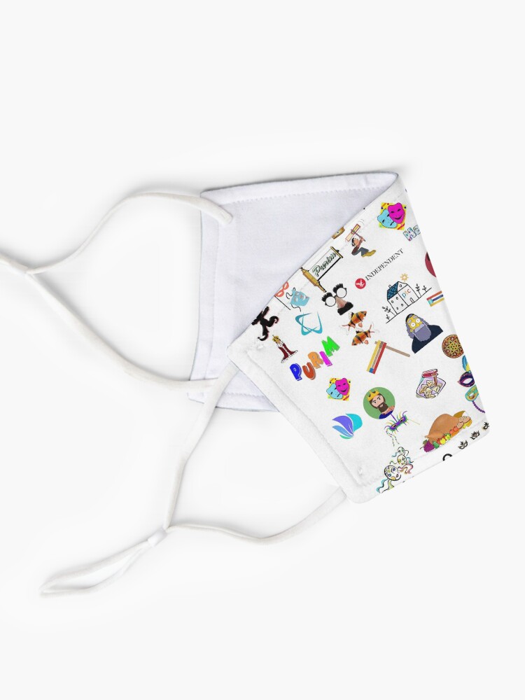 Alternate view of #Purim #Jewish #holiday #commemorates #saving #people Mask
