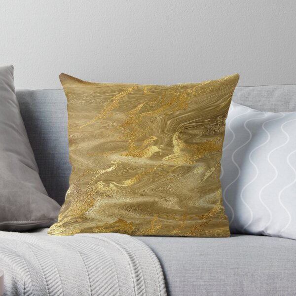 F Scott Fitzgerald 'Golden Hours' Washable Velvet Throw Pillow