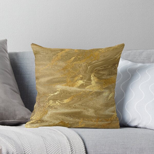 Aperçu de l'œuvre Feuille métallique de marbre liquide d'or créée et vendue par ColorFlowArt.