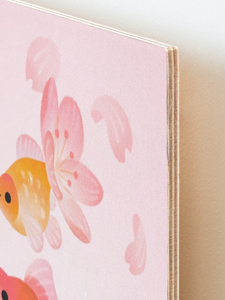 Alternate view of Cherry blossom goldfish 1 Mounted Print