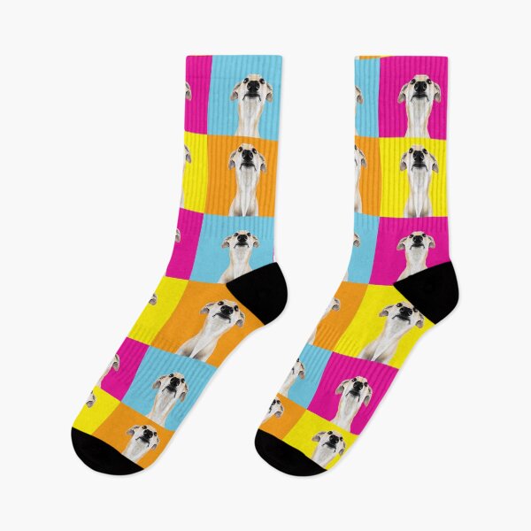 Item preview, Colorful pop art greyhound designed and sold by houndpixnz.