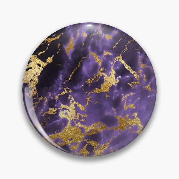 Item preview, Ultra Violet Purple Gold Metallic Foil Marble - 2018 Color of the Year designed and sold by ColorFlowArt.
