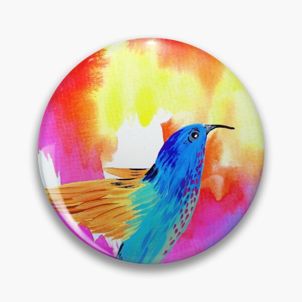 Item preview, Hummingbird with Watercolour splashes designed and sold by CatherineJacobs.