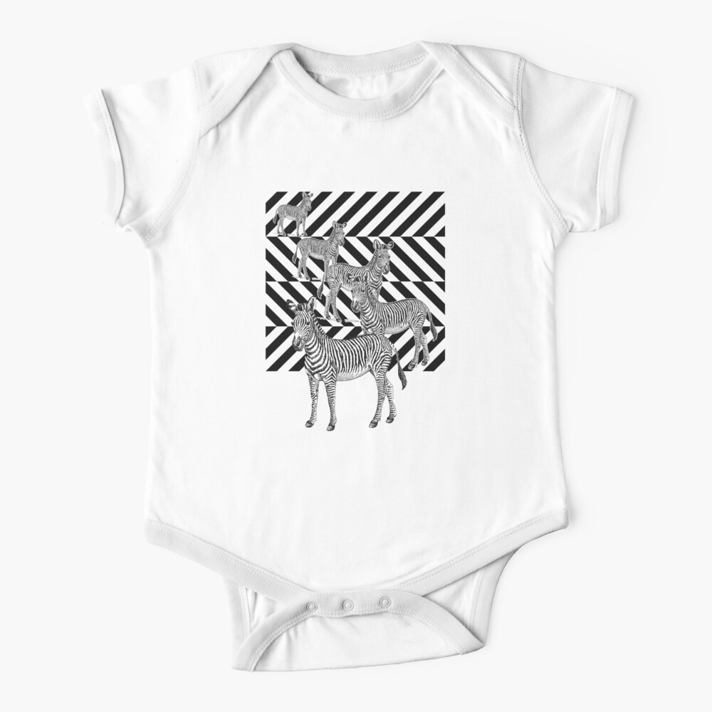 Zebra Optical Illusion - Black and White Stripes Animal Print