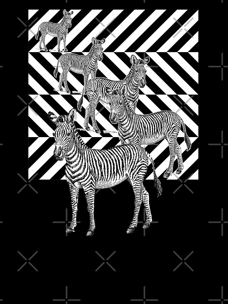 Zebra Optical Illusion - Black and White Stripes Animal Print