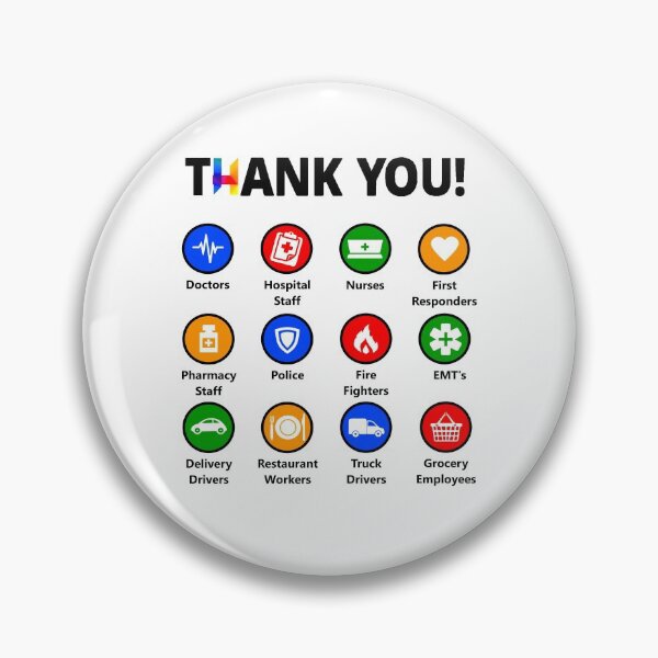 Item preview, Thank You Essential Workers Employees and First Responders designed and sold by jimbotronics.