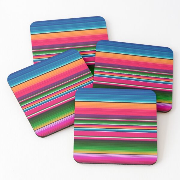 Artikelvorschau, Mexikanische Decke gestreifte Fiesta Serape entworfen und verkauft von ColorFlowArt.