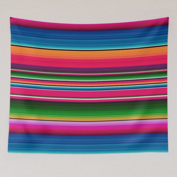 Item preview, Mexican Blanket Striped Fiesta Serape  designed and sold by ColorFlowArt.